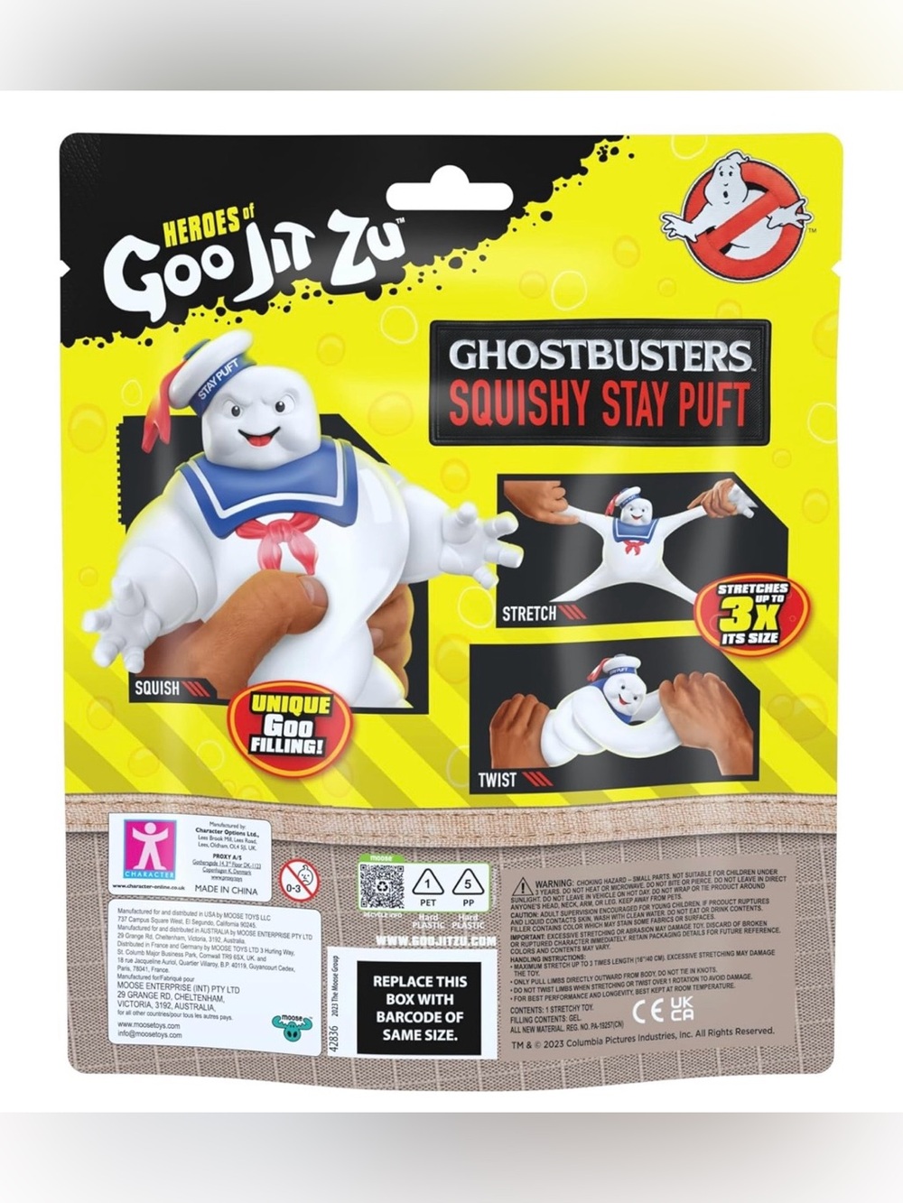 Heroes of Goo Jit Zu Ghostbusters Stay Puft Figure – Stretchy Squishy Toy - Picture 7 of 10